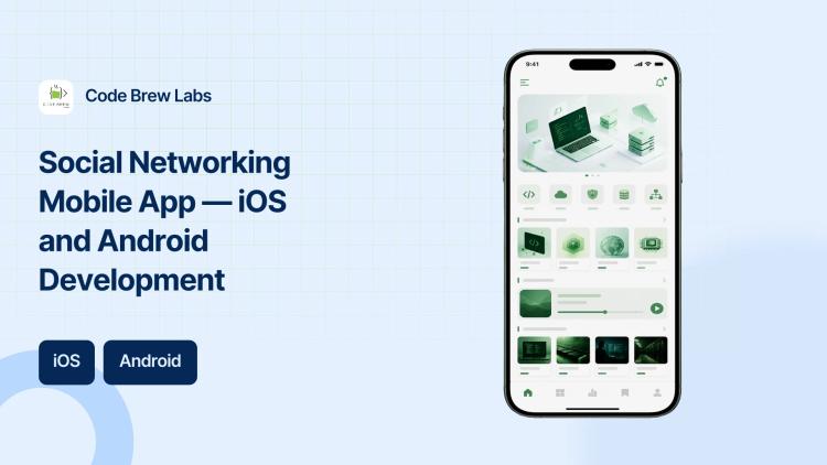 Preview of the Social Networking Mobile App — iOS and Android Development
