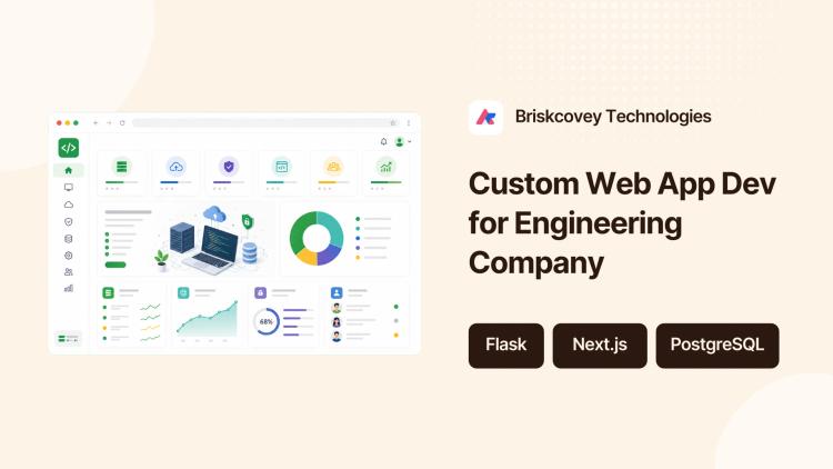 Preview of the Custom Web App Dev for Engineering Company