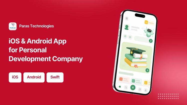 Preview of the iOS & Android App for Personal Development Company