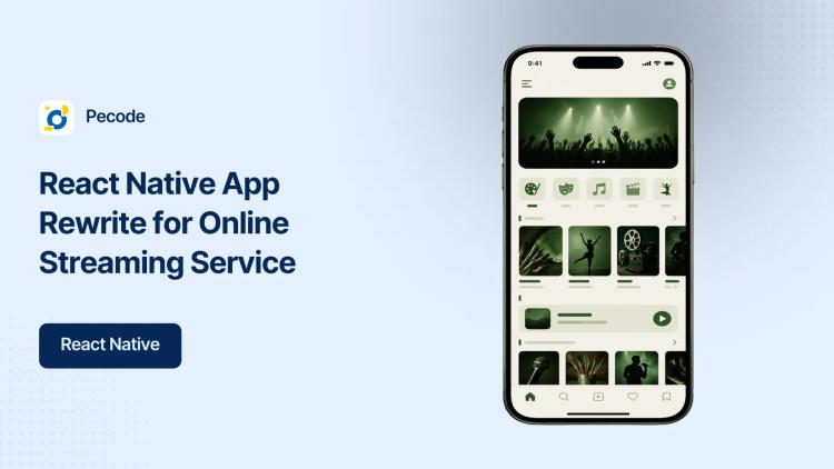 Preview of the React Native App Rewrite for Online Streaming Service