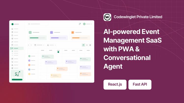 Preview of the AI-powered Event Management SaaS with PWA & Conversational Agent