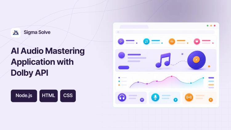 Preview of the AI Audio Mastering Application with Dolby API