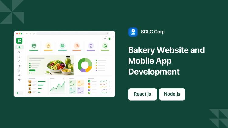 Preview of the Bakery Website and Mobile App Development