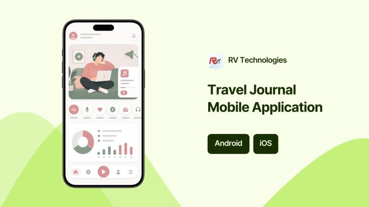 Preview of the Travel Journal iOS & Android App Development