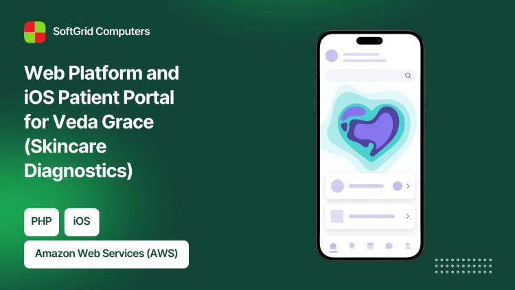 Preview of the Web Platform and iOS Patient Portal for Veda Grace (Skincare Diagnostics)