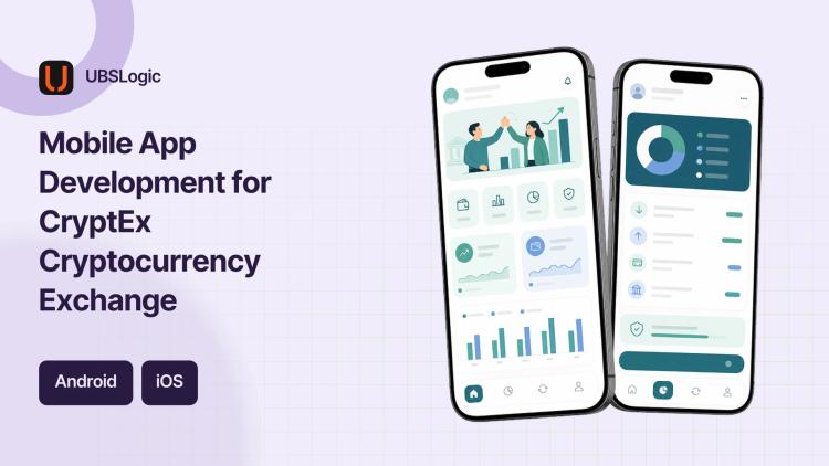 Preview of the Mobile App Development for CryptEx Cryptocurrency Exchange