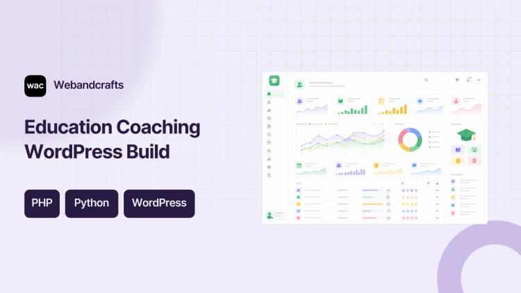 Preview of the WordPress Website for Education & Coaching Platform