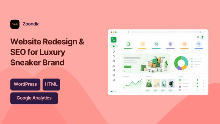 Preview of the Website Redesign & WordPress Migration for Bespoke Sneaker & Handbag Brand
