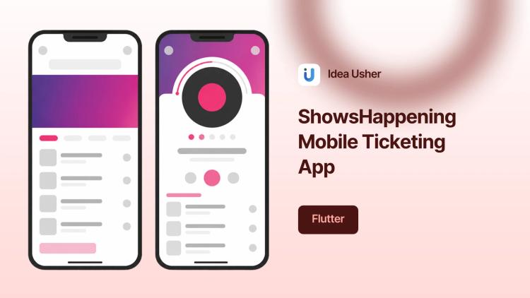 Preview of the ShowsHappening Mobile Ticketing App