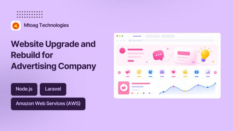 Preview of the Website Upgrade and Rebuild for Advertising Company