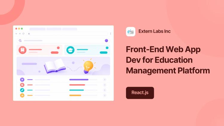 Preview of the Front-End Web App Dev for Education Management Platform