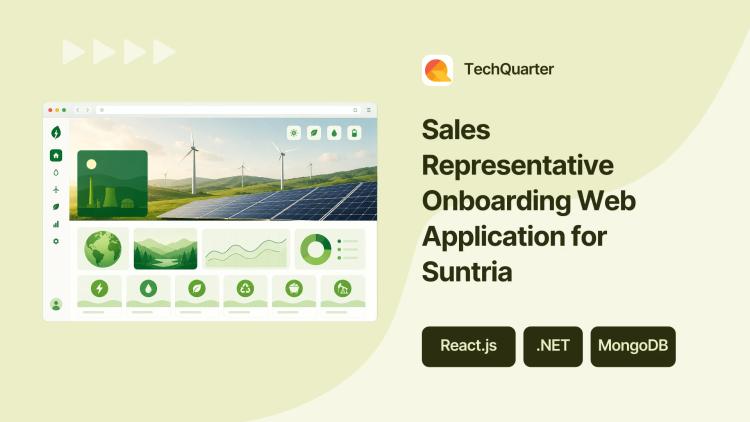 Preview of the Sales Representative Onboarding Web Application for Suntria