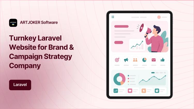 Preview of the Turnkey Laravel Website for Brand & Campaign Strategy Company
