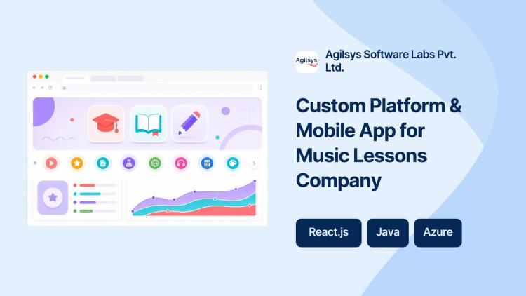 Preview of the Custom Platform & Mobile App for Music Lessons Company