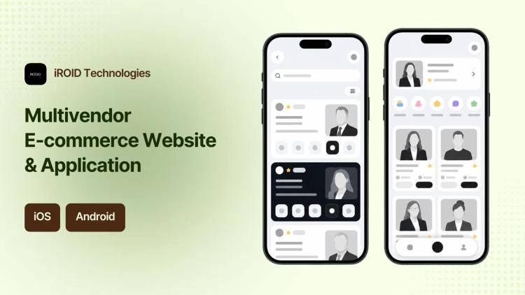 Preview of the E-commerce Multivendor Website and Mobile Apps