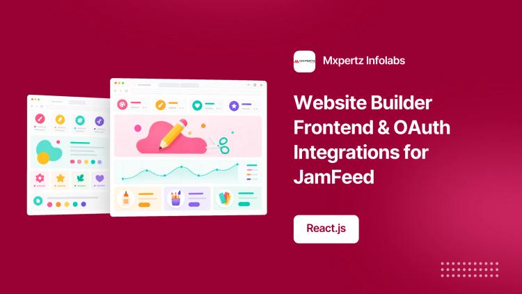 Preview of the Website Builder Frontend & OAuth Integrations for JamFeed