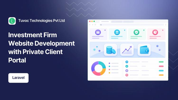 Preview of the Investment Firm Website Development with Private Client Portal