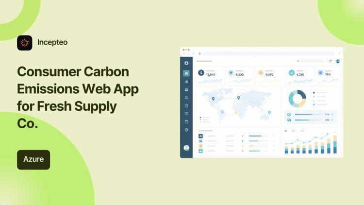 Preview of the Consumer Carbon Emissions Web App for Fresh Supply Co.