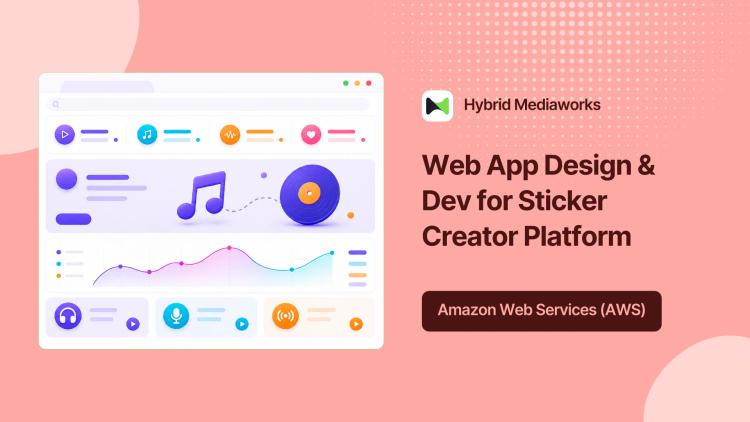 Preview of the Web App Design & Dev for Sticker Creator Platform