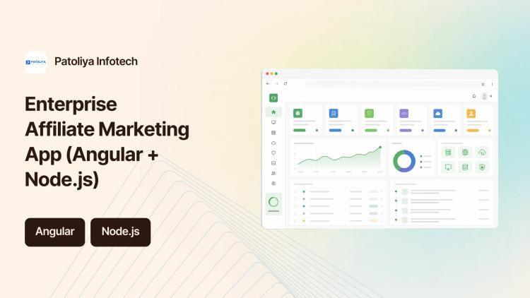 Preview of the Enterprise Affiliate Marketing App (Angular + Node.js)